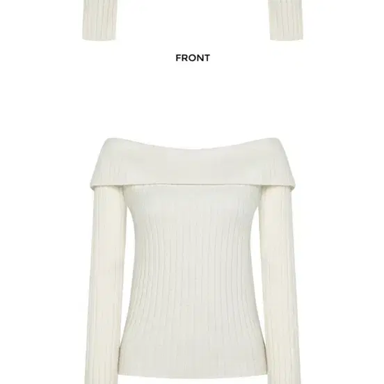 르네제이 오프숄더 Wholegarment Off-Shoulder Knit