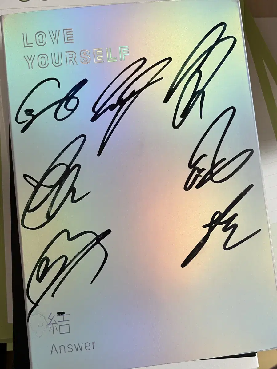 BTS bangtan signed album Anthem E version