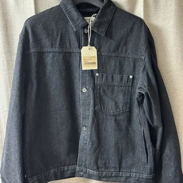 러프사이드 drape denim jacket black 3사이즈 판매