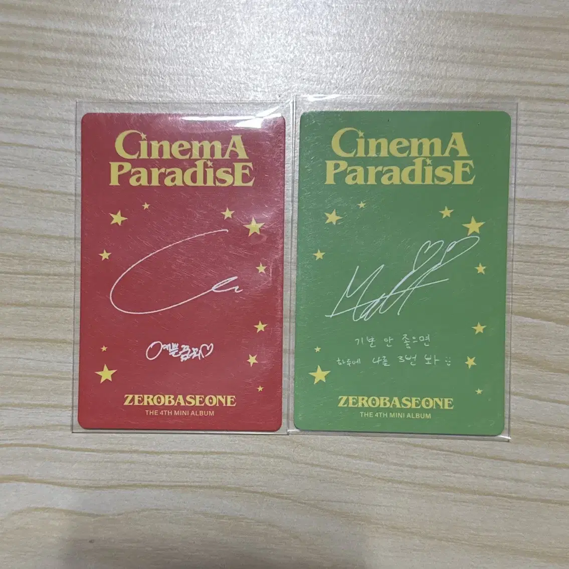 제베원 4집 Cinema Paradise 포카