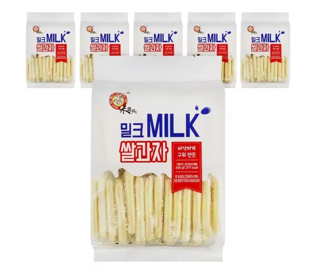 밀크 쌀과자 240g 6개