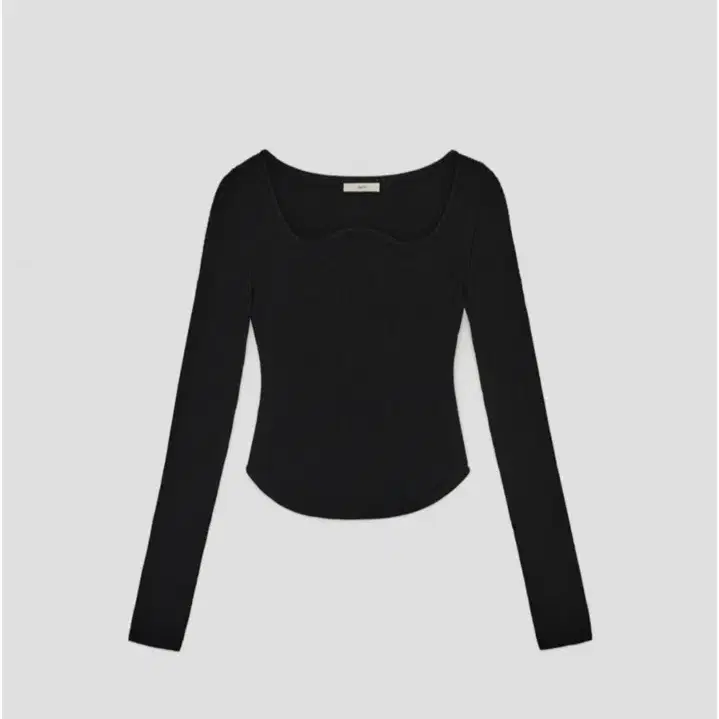 렉토 ASYMMETRIC-NECK RIBBED-KNIT TOP