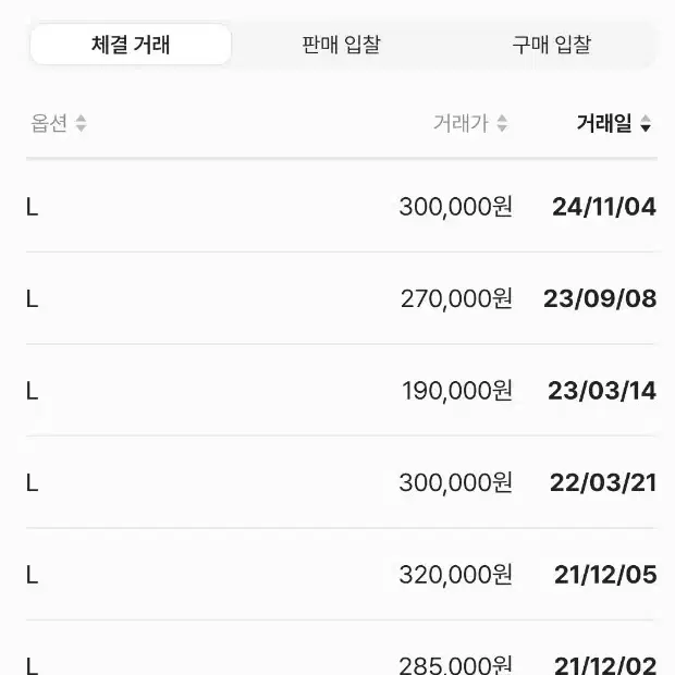 21SS 아미 스몰하트 맨투맨 베이지 L사이즈