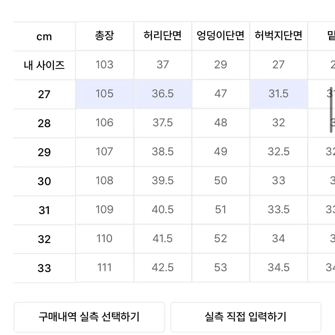 모드나인 Dancing Water - Mod1w 27사이즈 팝니다!