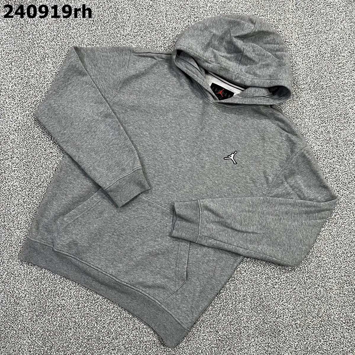 [M] Nike Jordan Essential Fleece Pullover Brushed Hoodie Gray 919RH