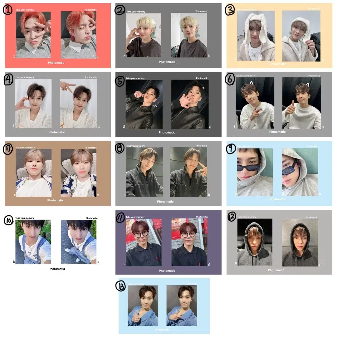 [2-for-1 event ongoing] seventeen Photomatic unofficial goods sells 30 items