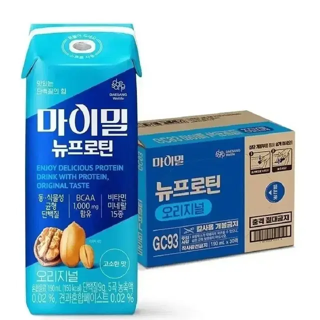 대상 마이밀 뉴프로틴 190ml 30개 단백질음료