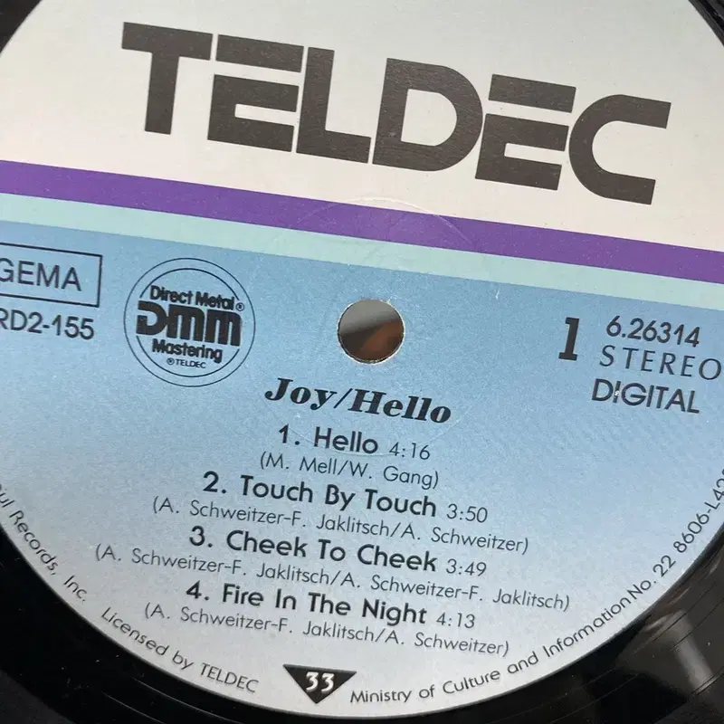 JOY HELLO  LP / AA5989