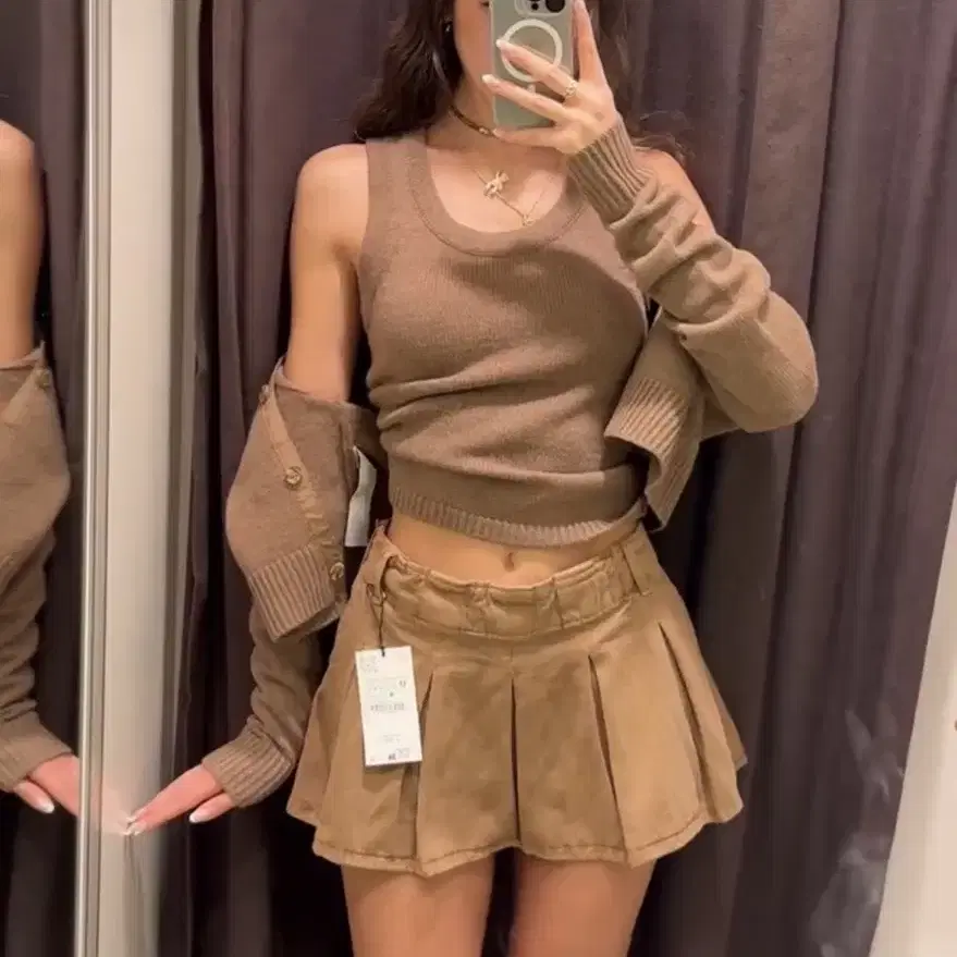 zara 자라 로우라이즈 플리츠 스커트 55900-29900 새상품