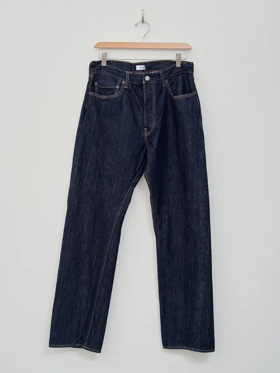 Shiota Denim new Straight 5P Pants Navy 34