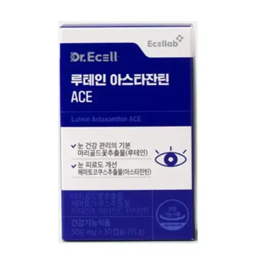 닥터이셀 루테인 아스타잔틴 ACE 500mg X 30캡슐x3BOX