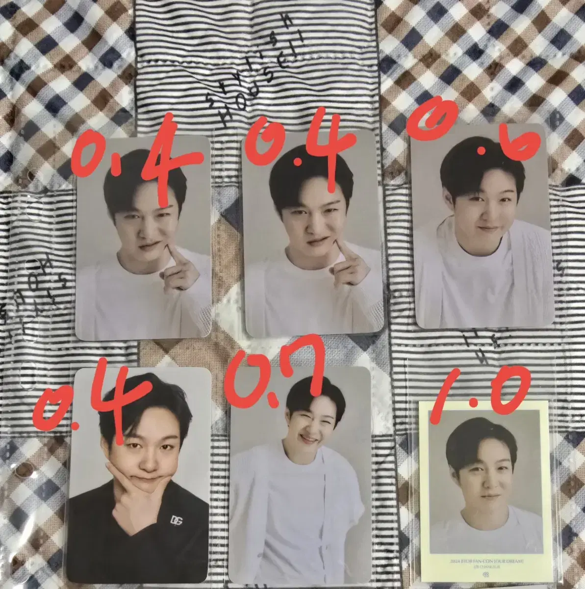 Lee Changsub fan con tc unreleased photocard