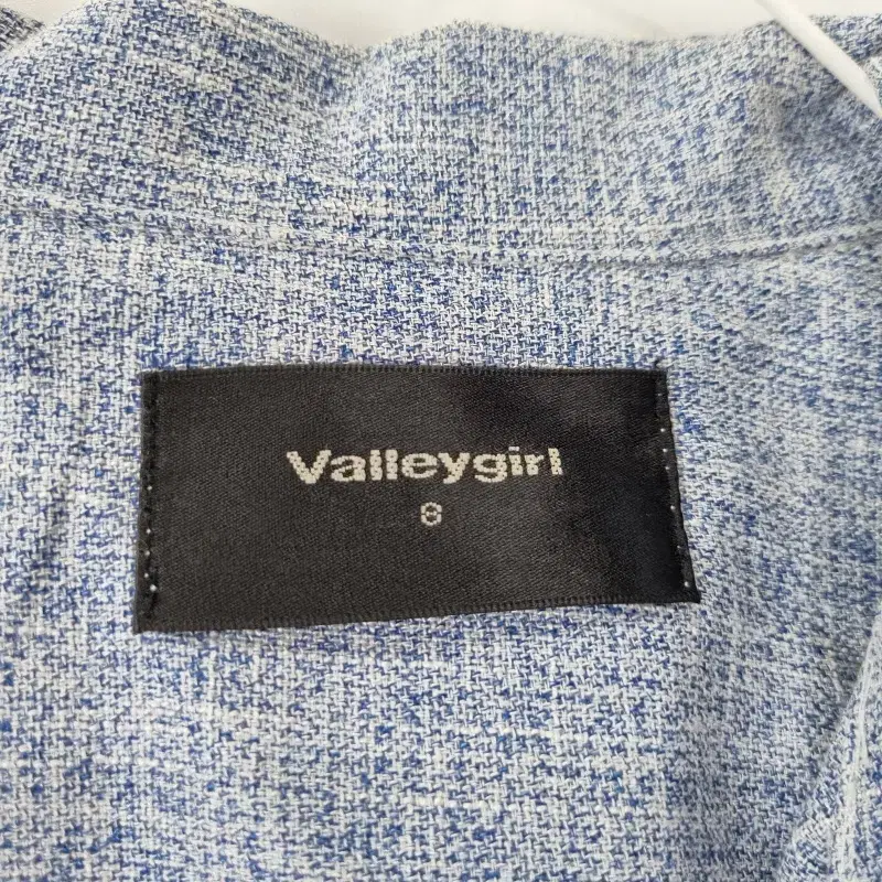 E4365 VALLEYGIRL 여8SIZE 블루 롤업 롱 자켓/더크