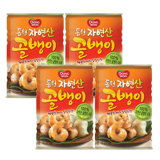 무료배송-동원 자연산 골뱅이 300g 4개 통조림