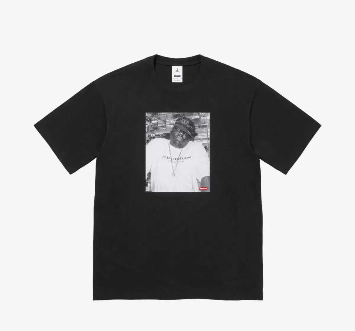 Supreme x Jordan Biggie Short Sleeve Top Black - 24FW XXL 2XL