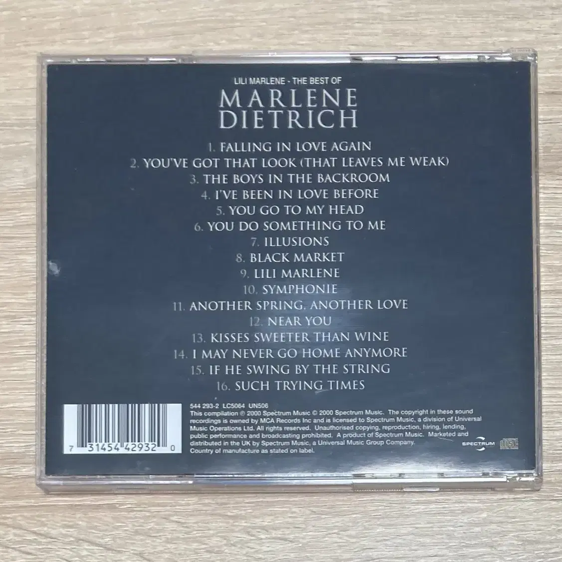 Marlene Dietrich 베스트 앨범 CD 판매