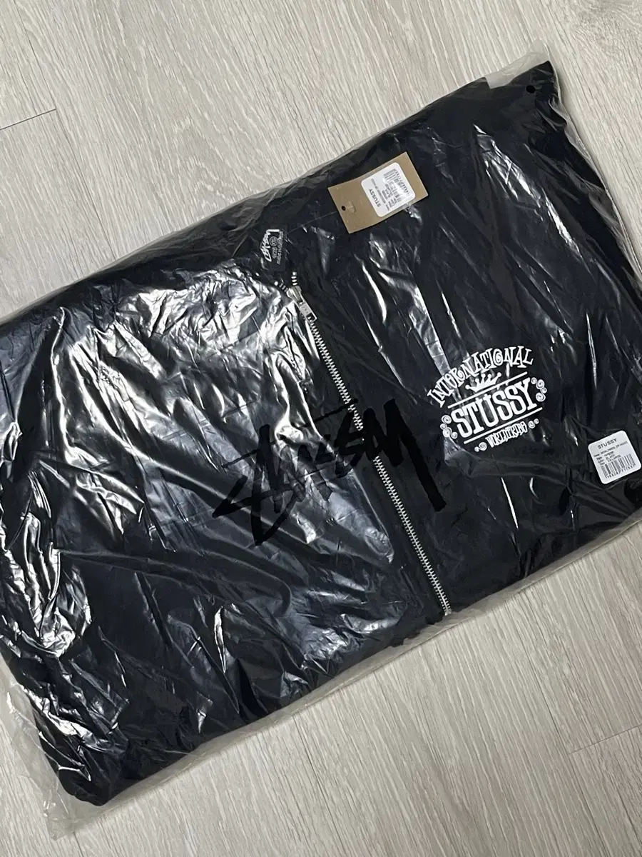 [New]Stussy Worldwide Zip Hoodie Black XXL