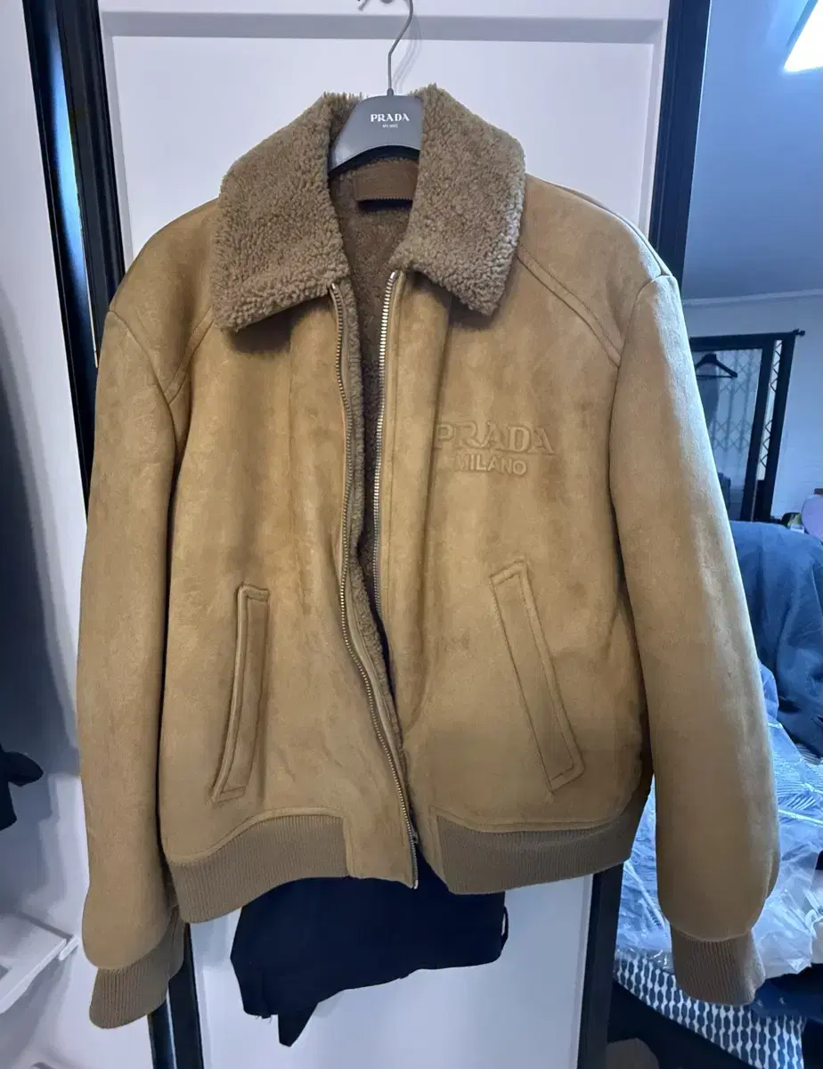 Prada Shearling Mustang Jacket Louis Vuitton Hermes Fendi Tom Ford Dior Hermes