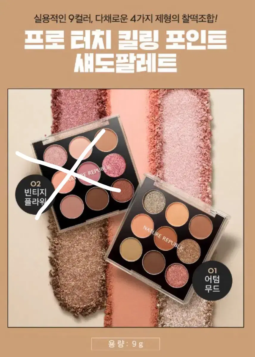 Nature Republic Pro Touch Killing Point Shadow Palette 01 Autumn Mood