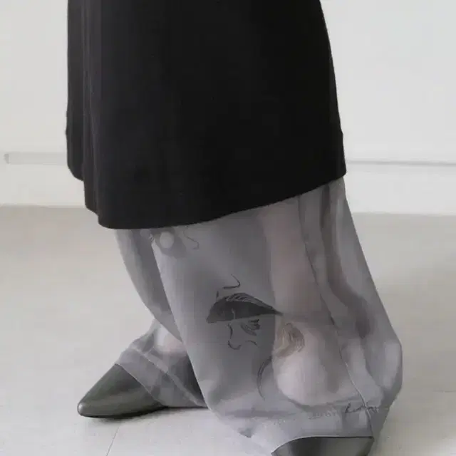 Shop d.pablo gray see-through pants