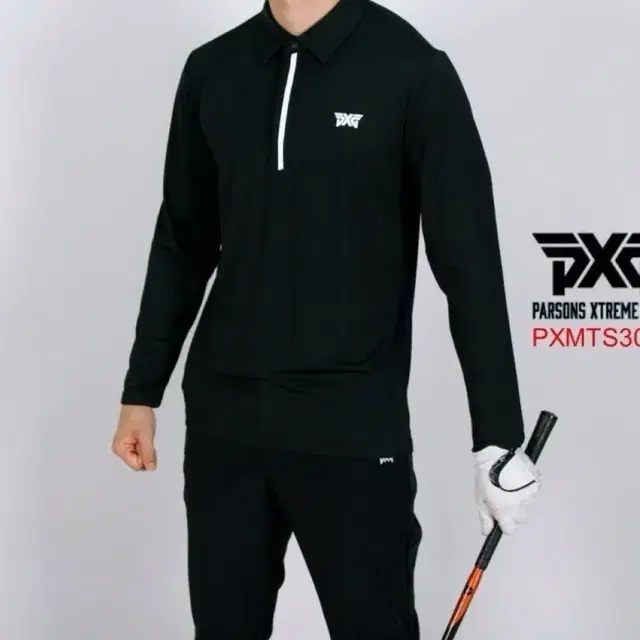 PXG 골프 남성 긴팔 카라티