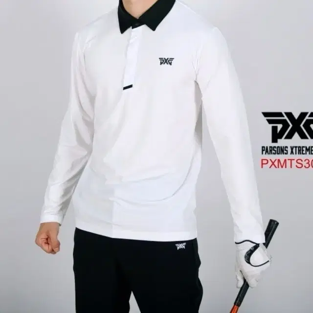 PXG 골프 남성 긴팔 카라티