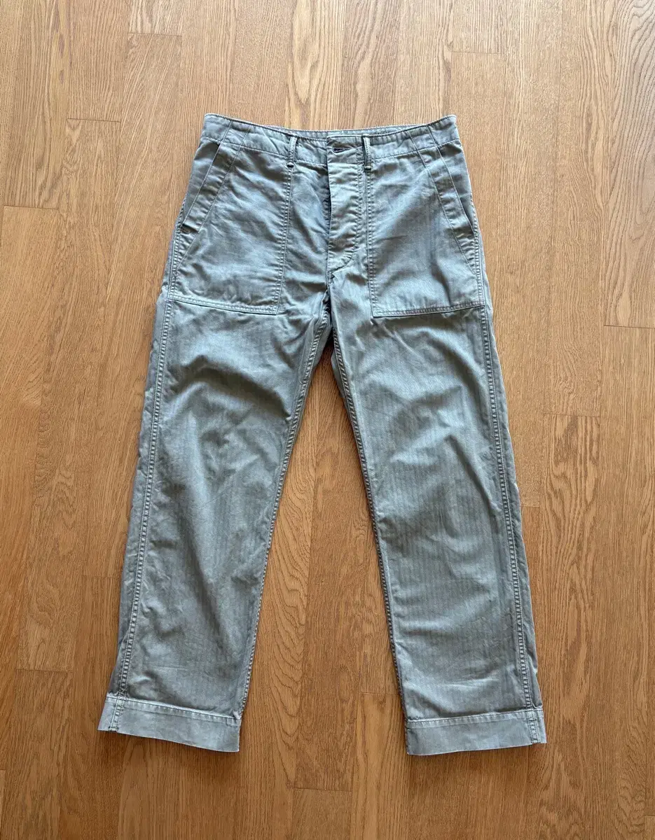 Polo DOUBLE L RRL HBT Herringbone Putty Pants