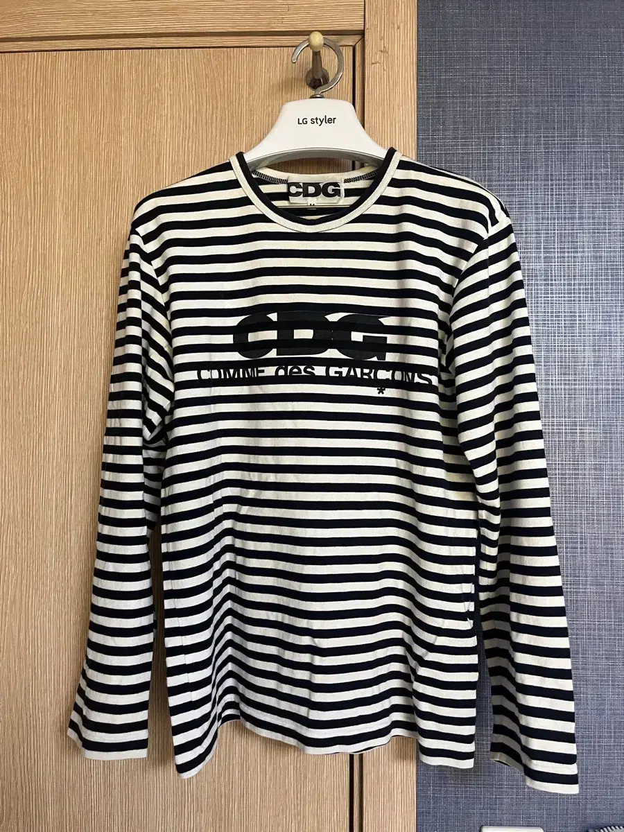 꼼데가르송 cdg 스트라이프티 M