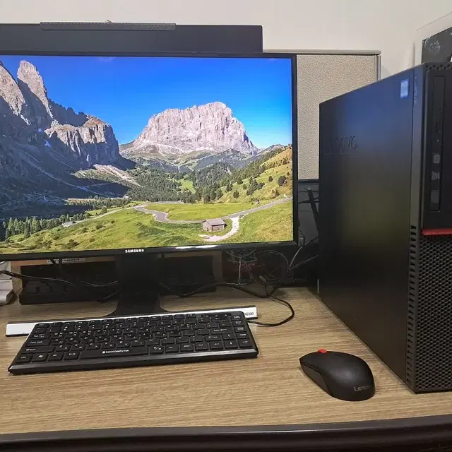 i5-6500 16G램 Lenovo 데스크탑 PC 본체 & 삼성 24인