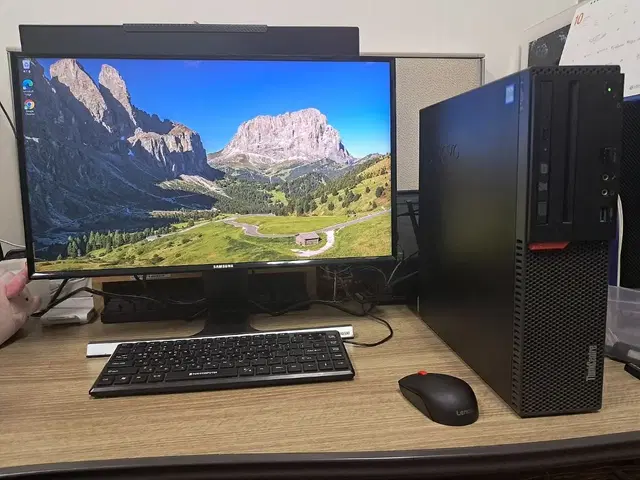 i5-6500 16G램 Lenovo 데스크탑 PC 본체 & 삼성 24인