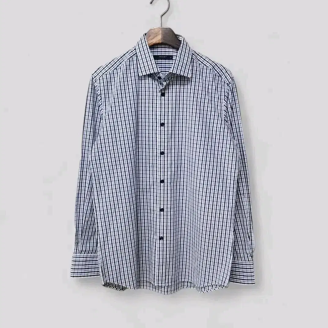 100) ZEDEN Men's Check Shirt Long Sleeve Southern Slim Fit Y Shirt