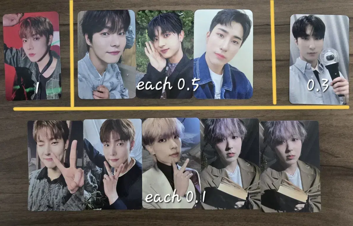 Quick sale // onewe photocard WTS of goods