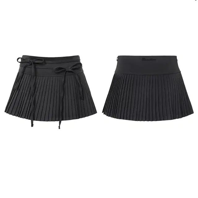 페인오어플레져 ECHO PLEATS SKIRT charcoal