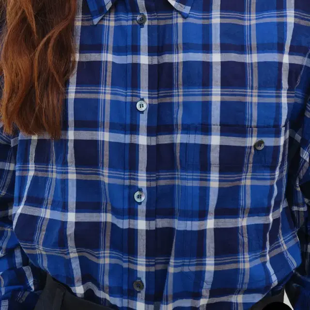 COKET -Organic check shirt (blue)