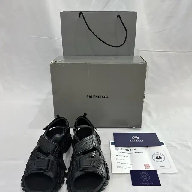 [41] Balenciaga 발렌시아가 남성 트랙 스니커즈 샌들 블랙