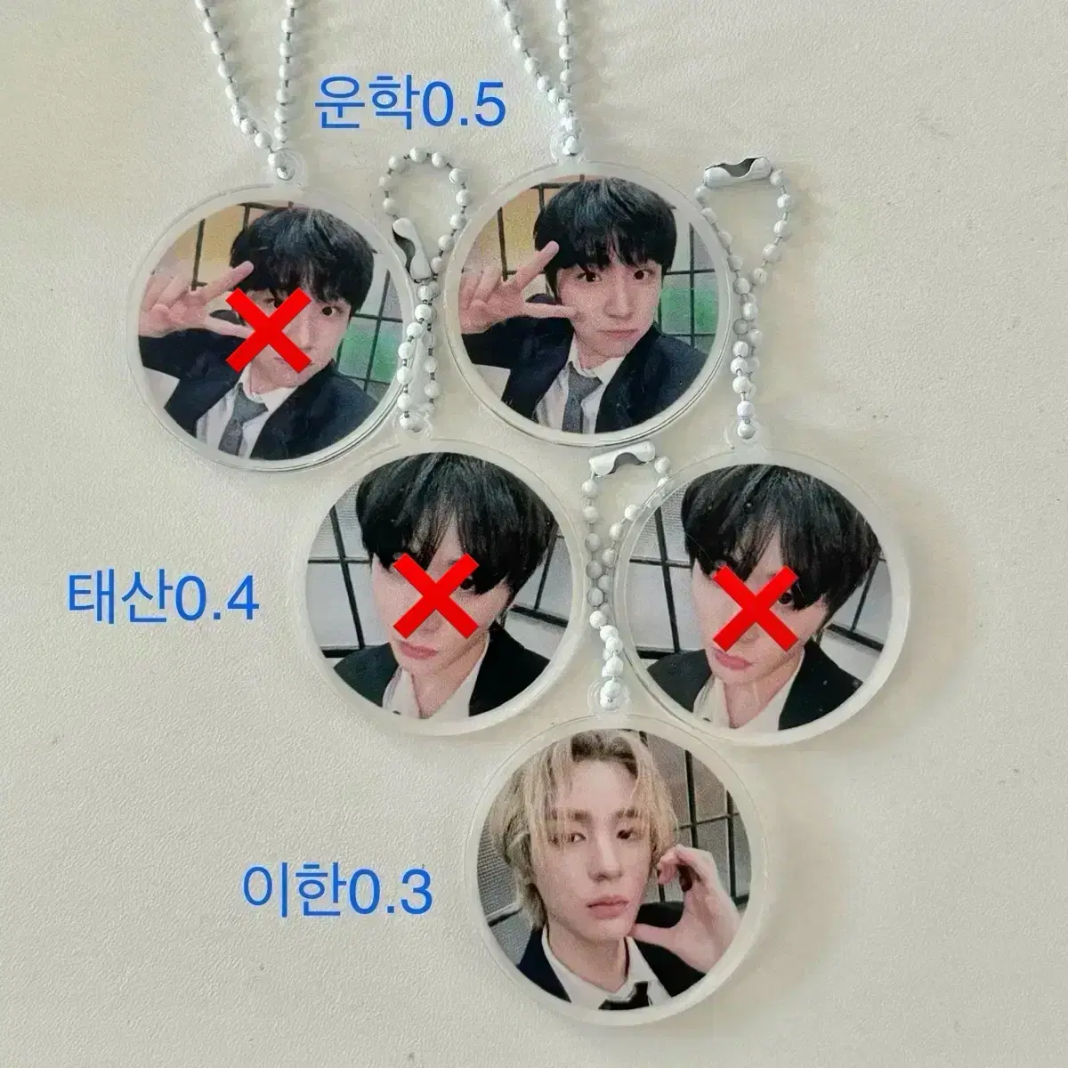 boynextdoor acrylic keyring taesan leehan woonhak