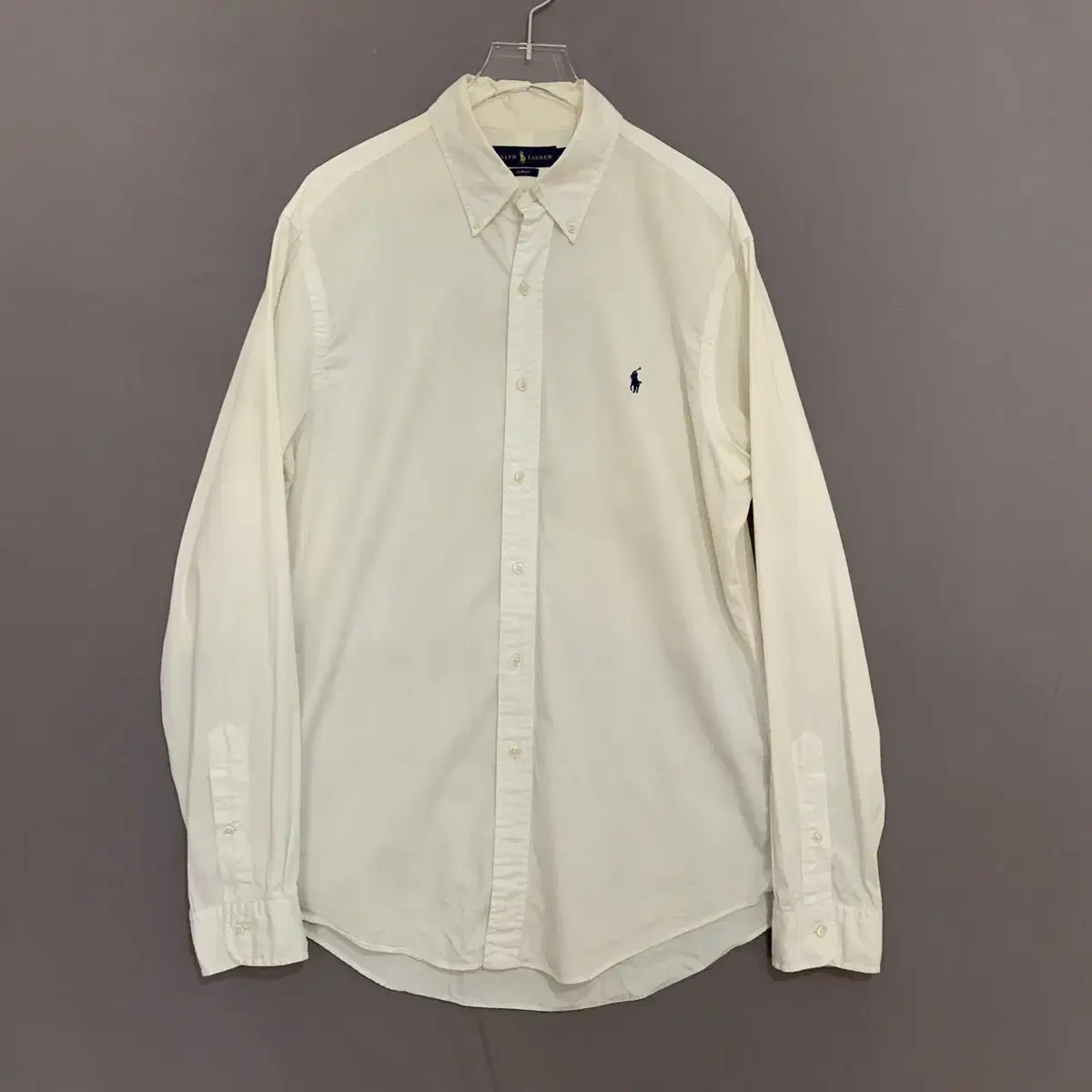 100 L Polo Ralph Lauren Slim Fit Ivory Shirt Southern