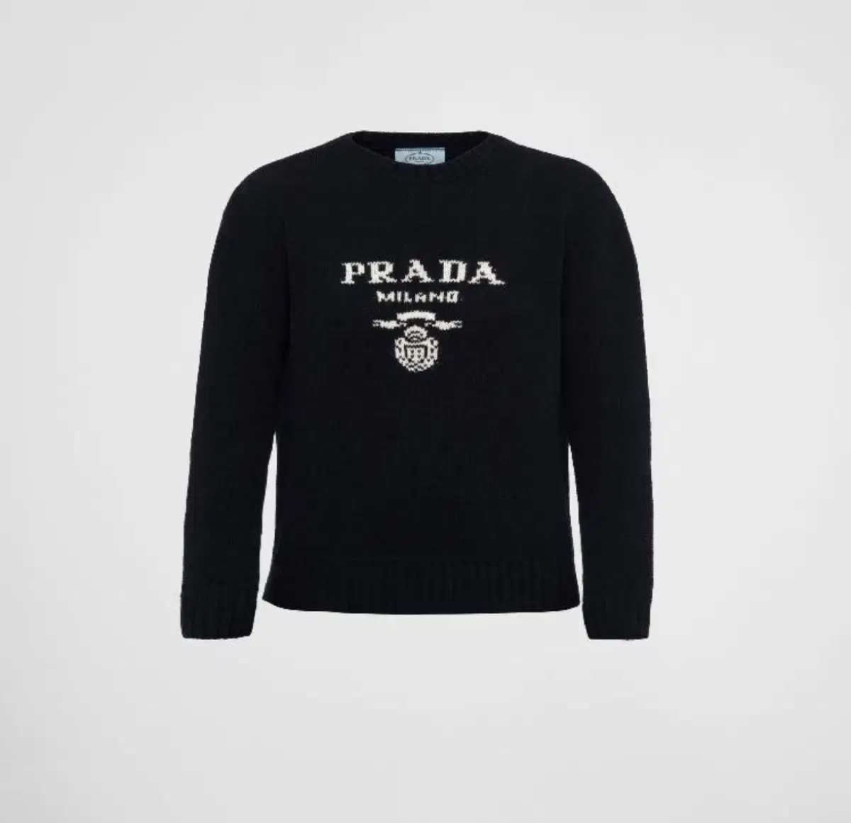 [42] PRADA 프라다 여성 캐시미어 울 크루넥 니트 스웨터 네이비