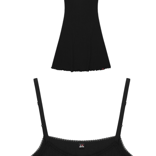 에즈이프캘리 LOVE GURLS LONG SLEEVELESS BLACK