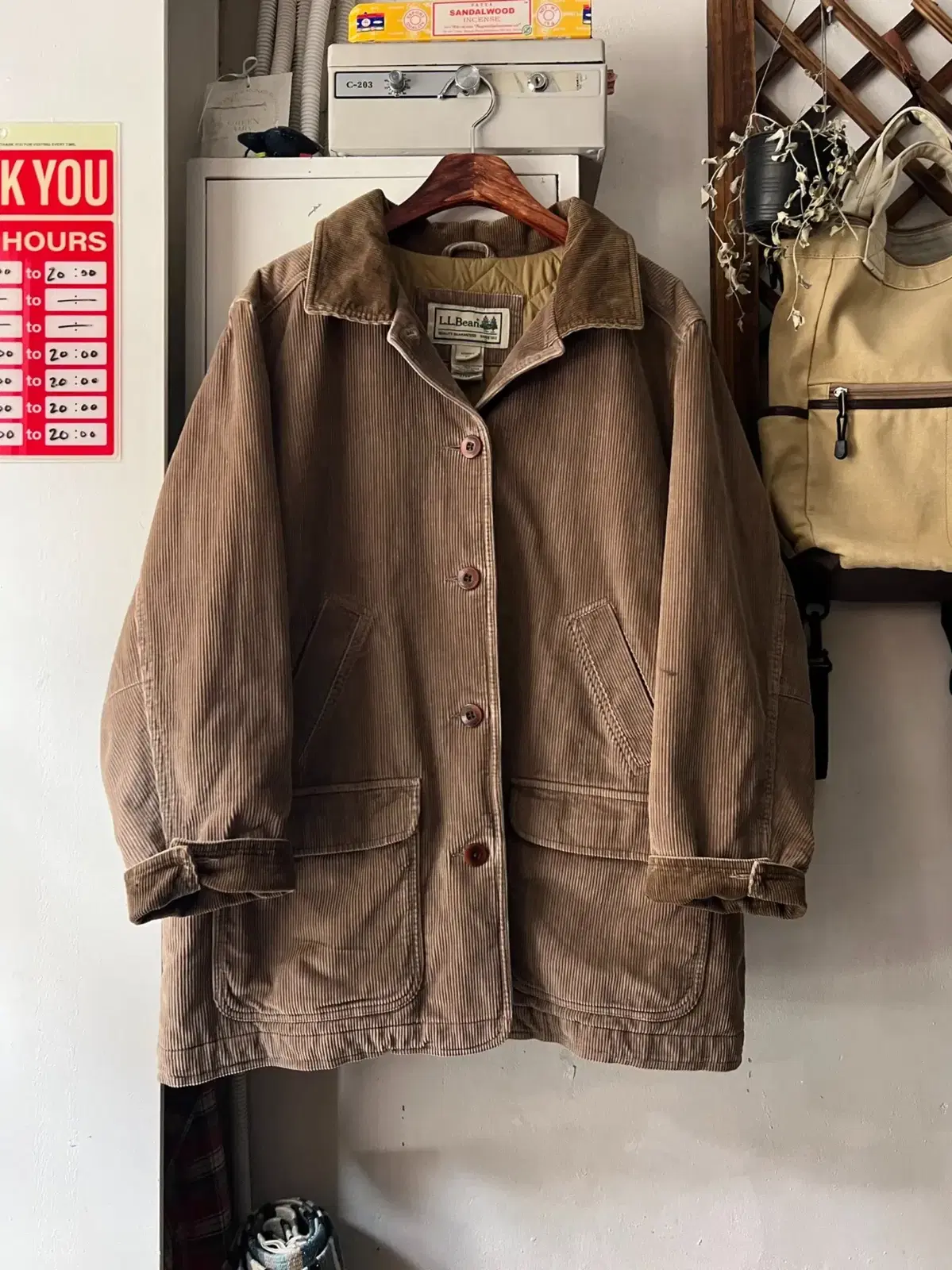 [XL]L.L Bean Elvin Corduroy Quilted Hunting Jacket