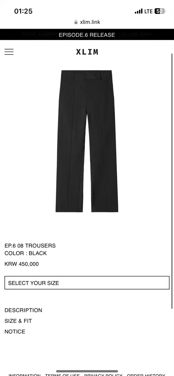 xlim ep.6 08 trouser