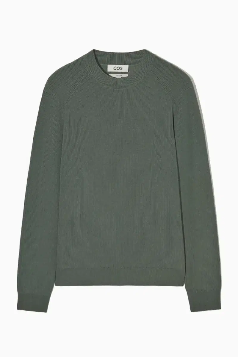 COS COS Ribbed Knit XL Dark Green