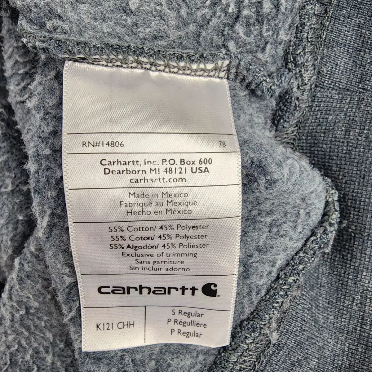 칼하트 CARHARTT 후드 맨투맨 티셔츠 S