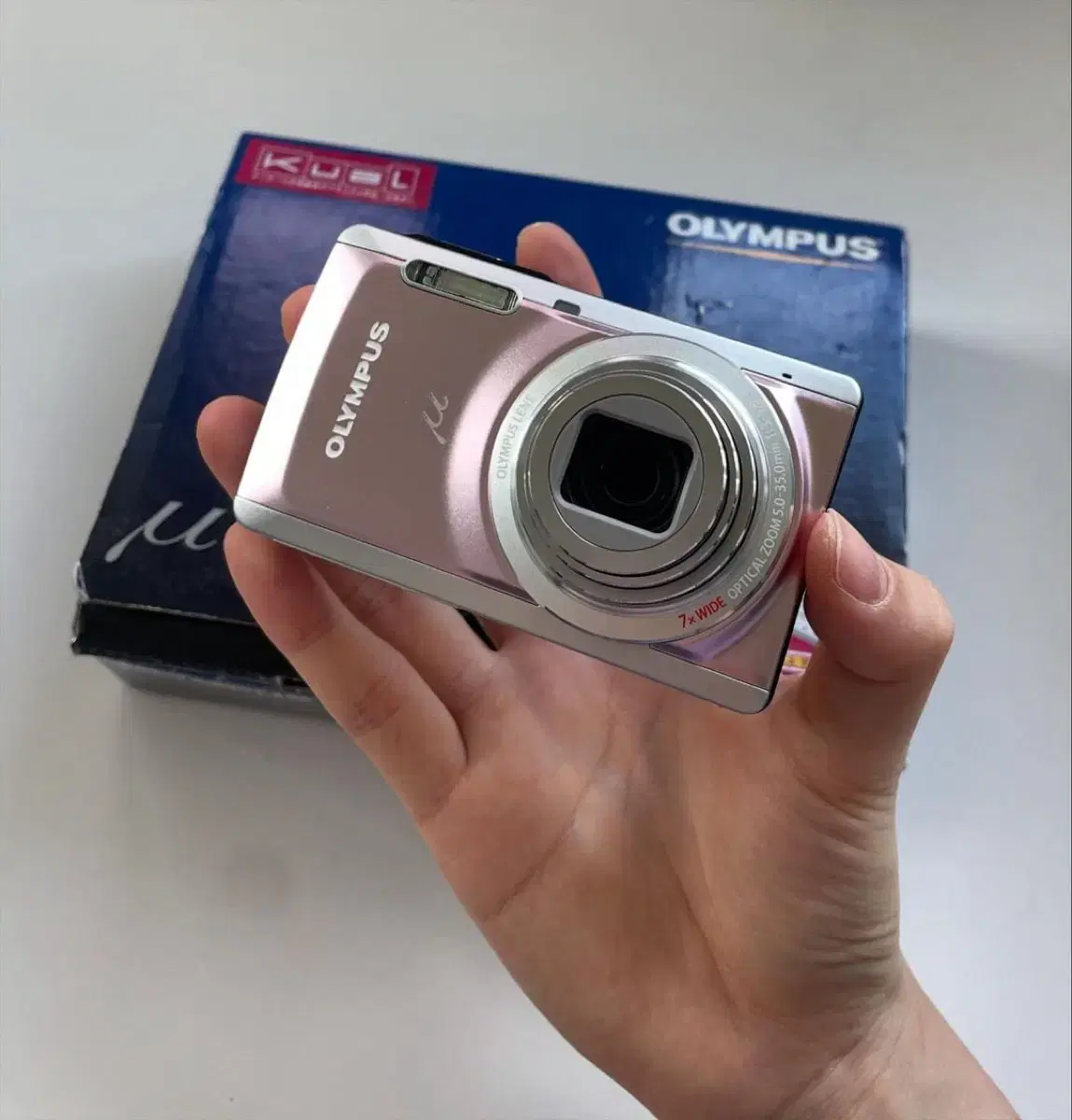 Olympus u-7040 올림푸스 뮤 7040 연핑크 컬러 디지털카메라