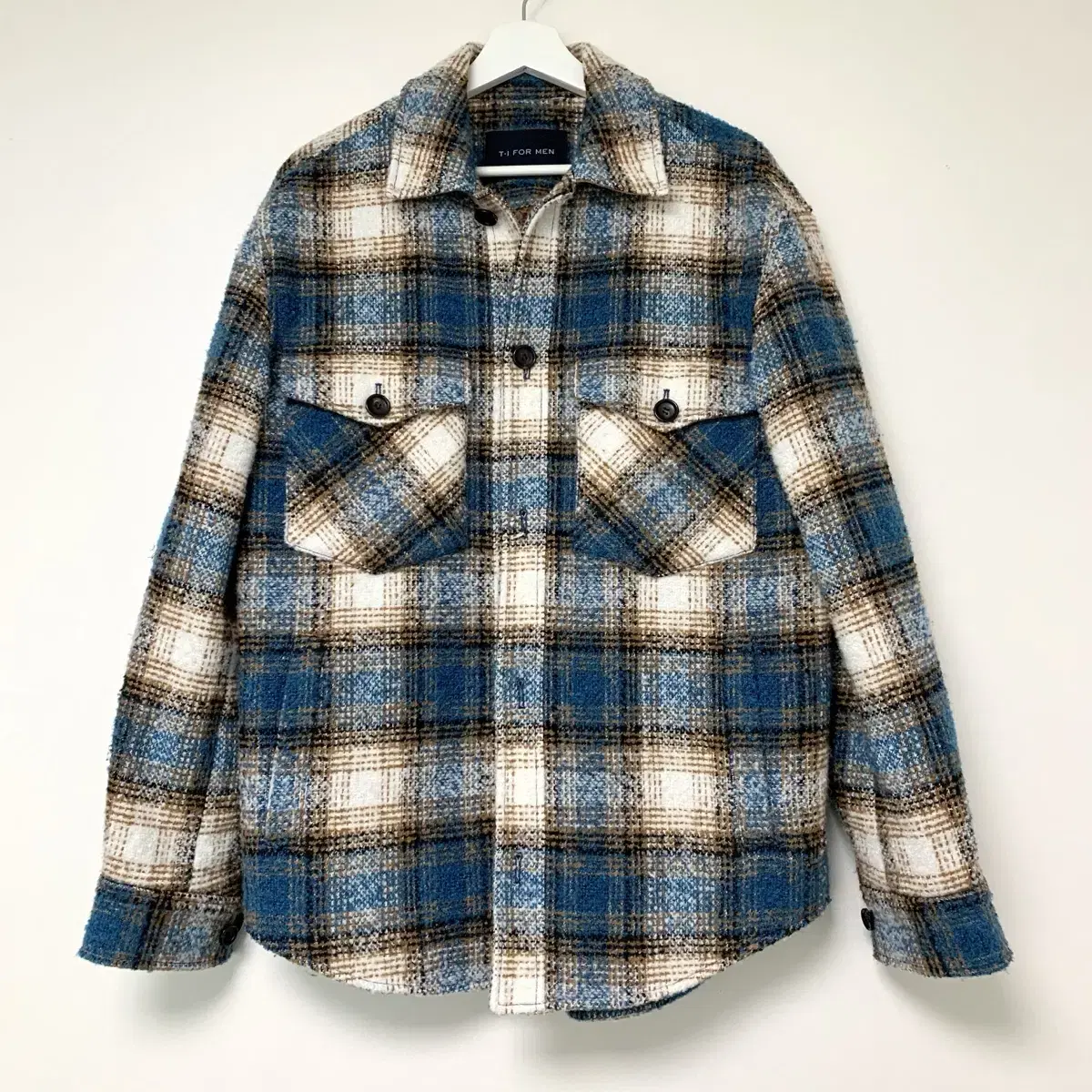 Overfitted shirt-like jacket shirt