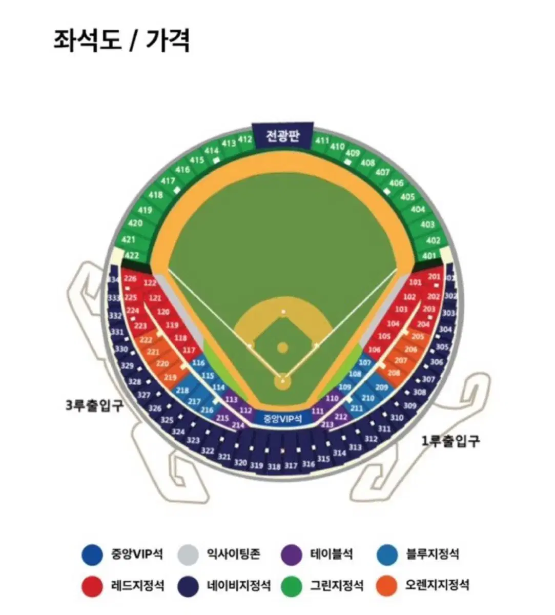 lg vs kt 준플레이오프 5차전 외야3루 판매합니다 2연석