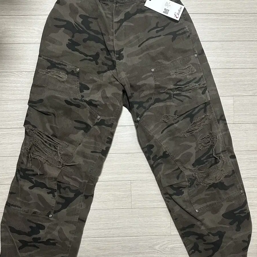 etce DESTROYED CAMO BAGGY PANTS II  카모팬츠