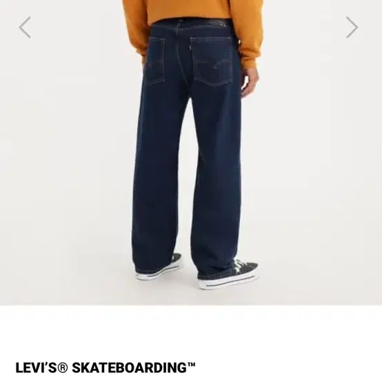 리바이스 LEVIS SKATEBOARDING 배기 5포켓 진 허리 34