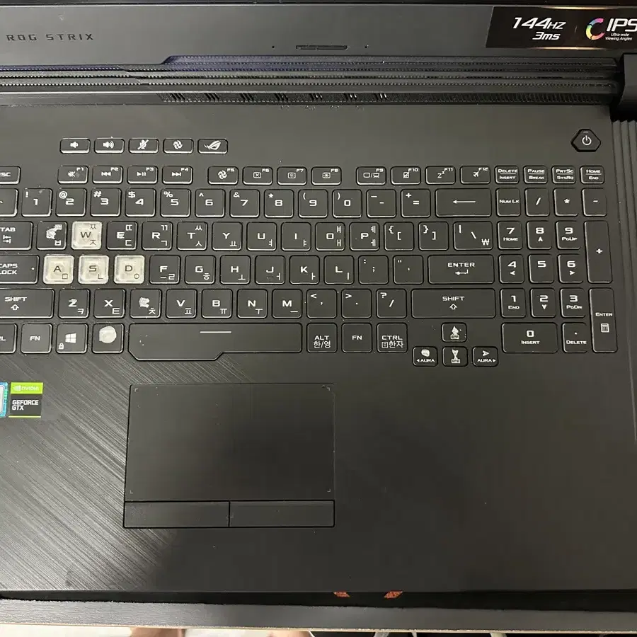 Asus 로그 G713G 팝니다(하자&부품용)