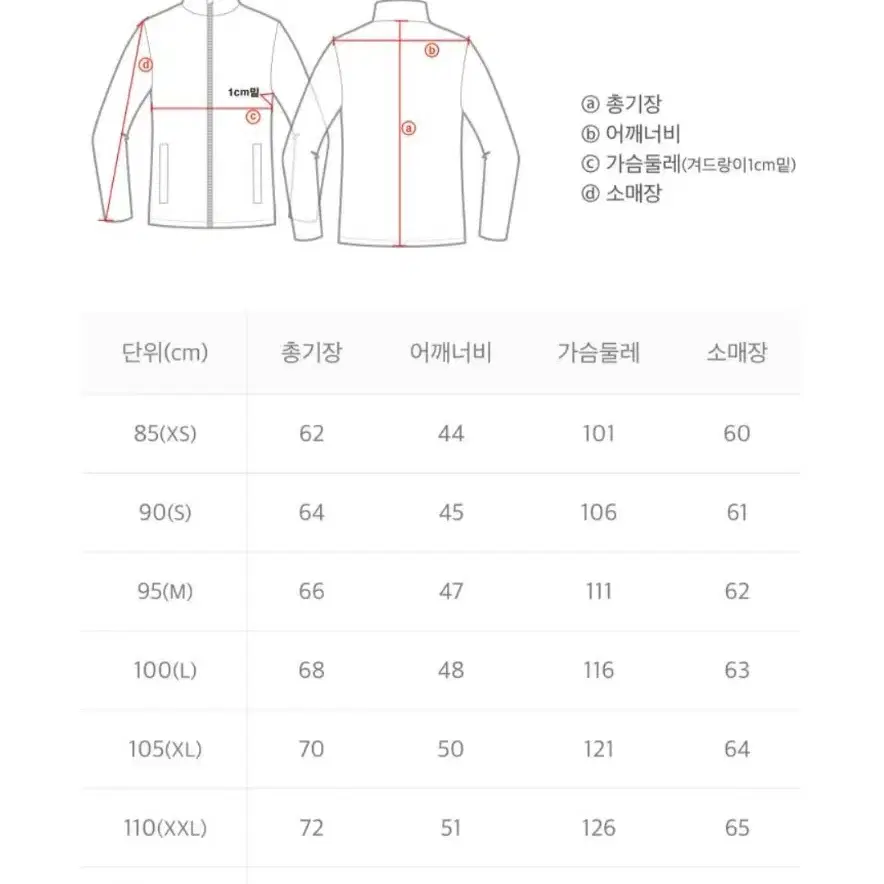 내셔널지오그래픽 UNI 컴포트 믹스 풀집업 자켓 화이트 100size